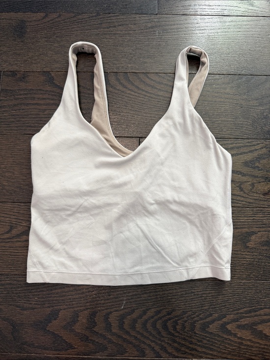 lululemon athletica Tops - White Scoop Neck Crop Tank Top
